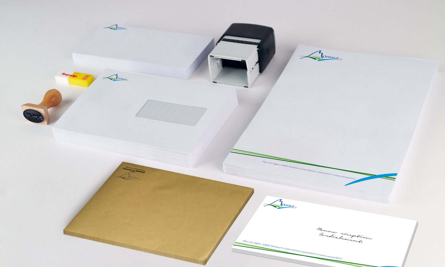 PAPETERIE Papier entête lettre enveloppes