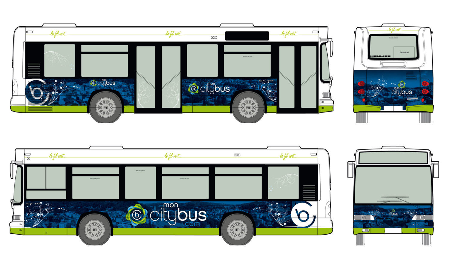 Habillage véhicule Bus car ville